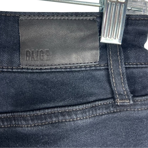 PAIGE Genevieve Dark Indigo Flare Jeans High Waisted 32 Long inseam - Picture 5 of 9